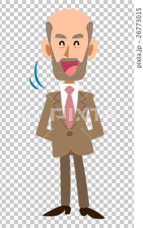 頷く年配の男性 頷く年配の男性 26773015
