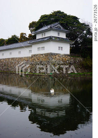 彦根城　堀と城壁 26773526