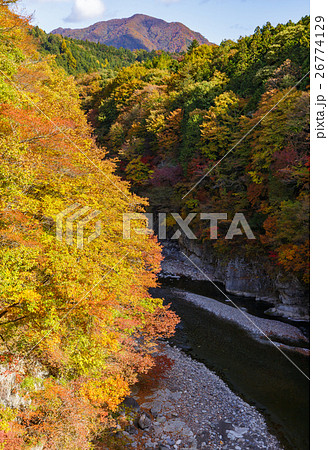 栃木県日光市 栗山地域からの鬼怒川の紅葉(11月) 栃木県日光市 栗山地域からの鬼怒川の紅葉(11月) 26774129