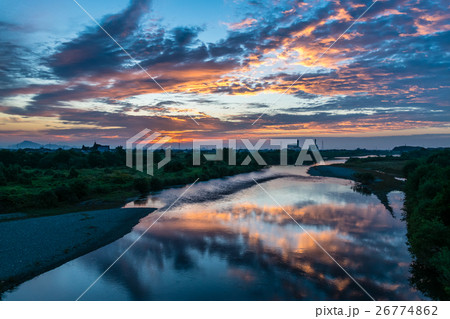 揖斐川の夜明け 揖斐川の夜明け 26774862