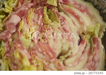 豚バラと白菜の重ね鍋 ミルフィーユ鍋 鍋 鍋料理 冬 白菜と豚肉の重ね鍋 豚バラと白菜の重ね鍋 ミルフィーユ鍋 鍋 鍋料理 冬 白菜と豚肉の重ね鍋 26775345