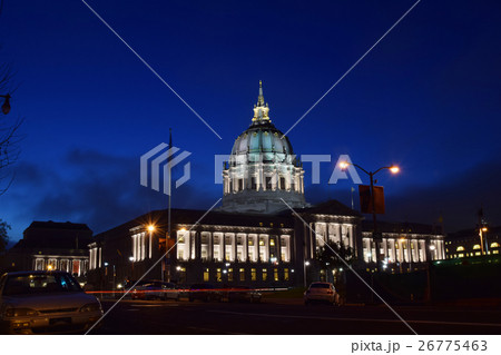 サンフランシスコ市庁舎 カリフォルニア アメリカ 夜景 歴史的建造物 サンフランシスコ市庁舎 カリフォルニア アメリカ 夜景 歴史的建造物 26775463