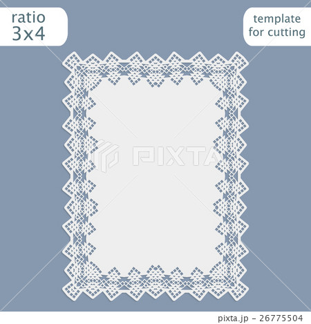 Greeting card with openwork border Greeting card with openwork border 26775504