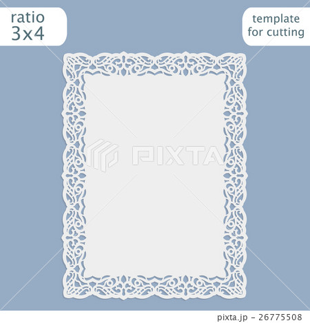 Greeting card with openwork border Greeting card with openwork border 26775508