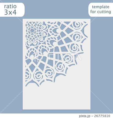 Laser cut wedding invitation card template Laser cut wedding invitation card template 26775810