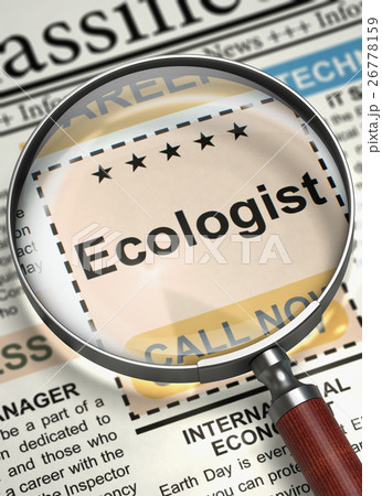 Ecologist Hiring Now. 3D. Ecologist Hiring Now. 3D. 26778159