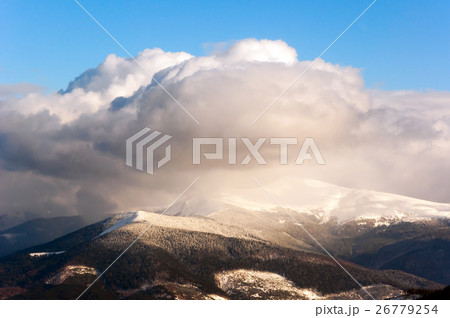 Fantastic landscape glowing by sunlight. Natural 26779254