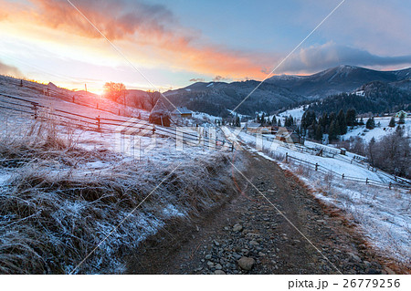 Fantastic landscape glowing by sunlight. Natural 26779256