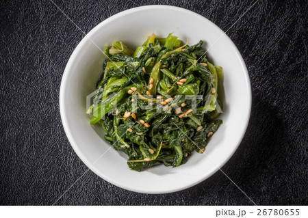 ほうれんそうのナムル Namul Korean food of the spinach 26780655
