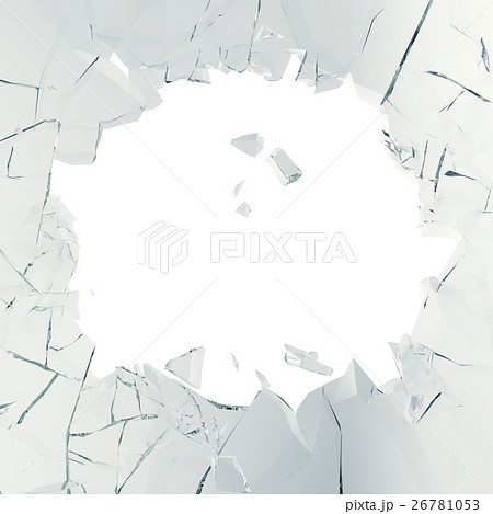 3d rendering broken glass background, abstract 26781053