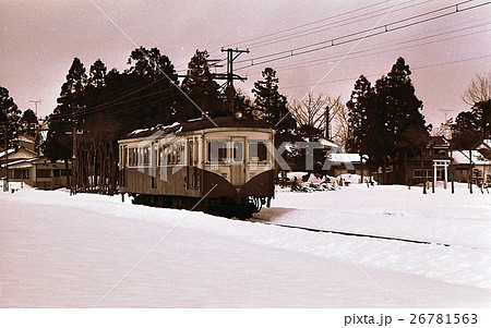 昭和44年　現役時代の蒲原鉄道の電車　 26781563
