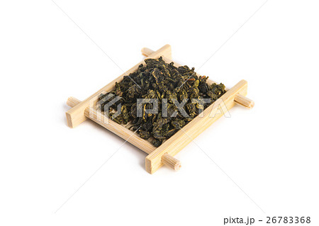 Bamboo serving tray with Tie Guan Yin Oolong tea 26783368