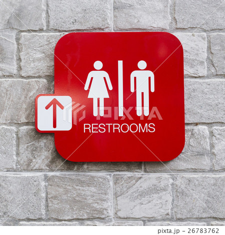 restroom signs with female and male symbol 26783762