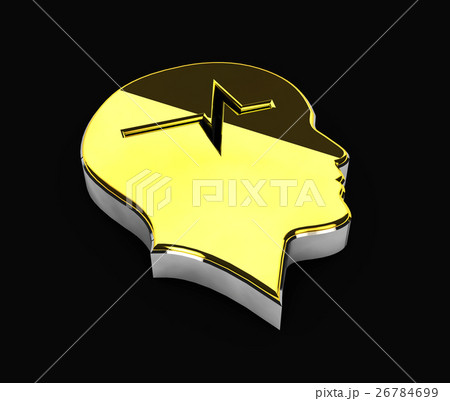3d Illustration of gold Copyright symbol on black 3d Illustration of gold Copyright symbol on black 26784699
