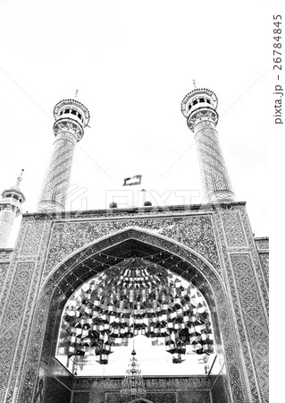 in iran  and old antique mosque    minaret 26784845