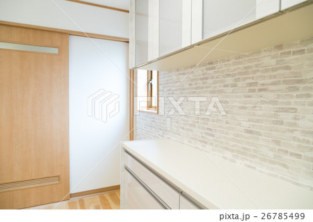 ダイニングキッチン 台所 カウンターキッチン 人工大理石 ダイニングキッチン 台所 カウンターキッチン 人工大理石 26785499