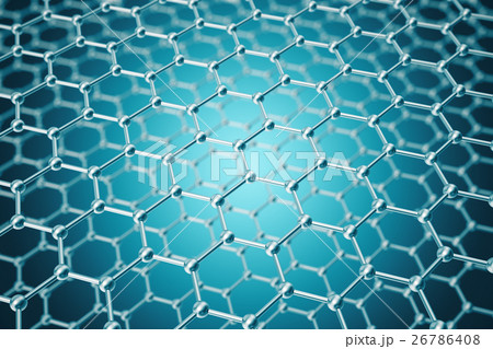 3d rendering abstract nanotechnology hexagonal 26786408