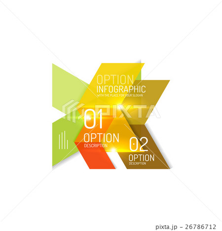 Abstract background, geometric infographic option 26786712