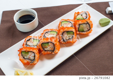 sushi are served on the table with sushi are served on the table with 26791082