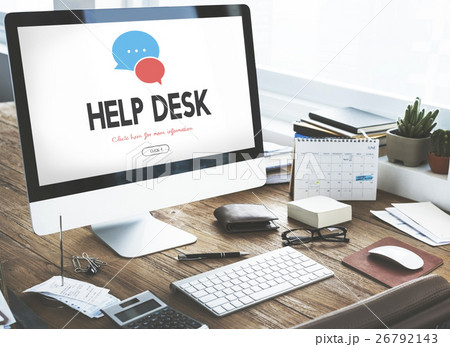 Communication Service Help Desk Concept/ Communication Service Help Desk Concept/ 26792143