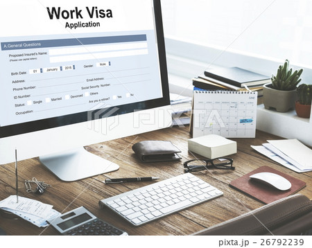 Work Visa Application Employment Recruitment Concept 26792239