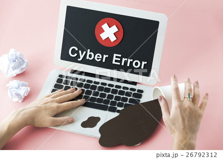Unsecured Unavailable Spyware Crash Denied Concept 26792312