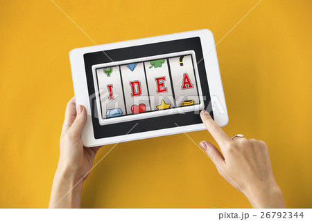 Slot Bingo Words Graphic Concept 26792344