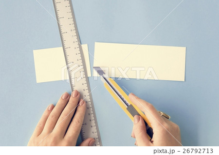 Cutter Ruler Paper Art Color Design Creative Concept 26792713