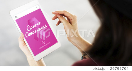 Pink Ribbon Cancer Presentation Concept 26793704