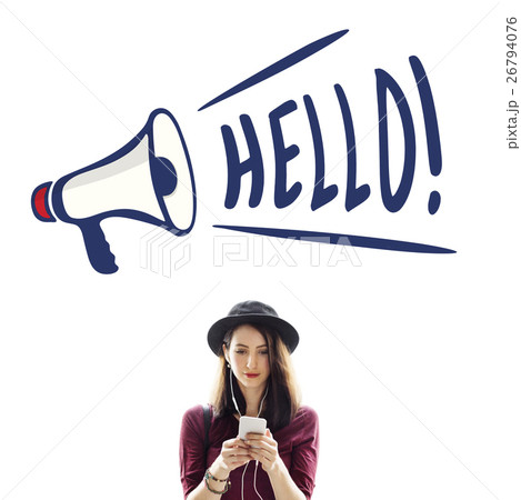 Hello Great Accost Greeting Salute Welcome Concept Hello Great Accost Greeting Salute Welcome Concept 26794076