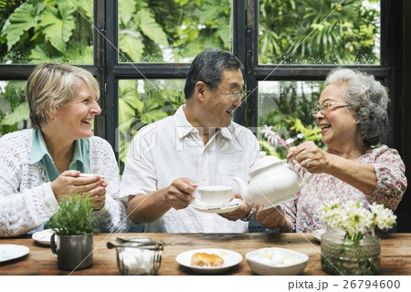 Group of Senior Retirement Meet up Happiness Concept Group of Senior Retirement Meet up Happiness Concept 26794600