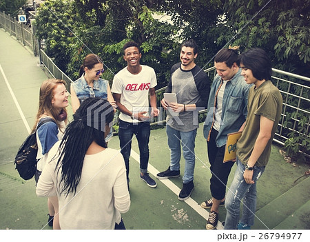 People Friendship Togetherness Hangout Youth Culture Concept People Friendship Togetherness Hangout Youth Culture Concept 26794977