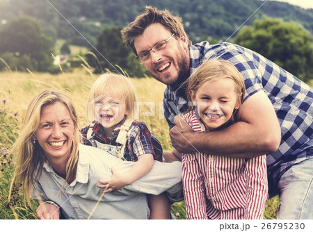 Family Generations Parenting Togetherness Field Nature Concept 26795230