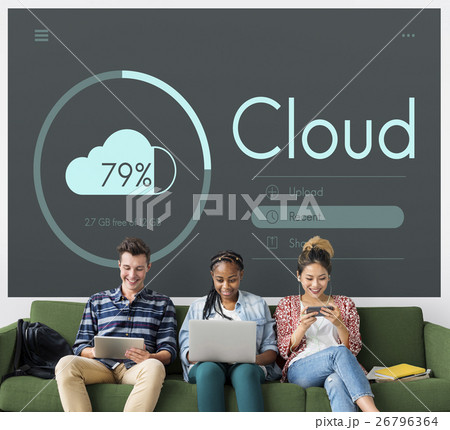 Cloud Storage Modern Technology Concept Cloud Storage Modern Technology Concept 26796364