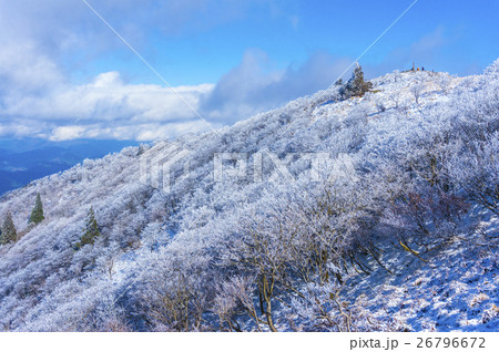 比良山系 武奈ケ岳の冬景色 26796672