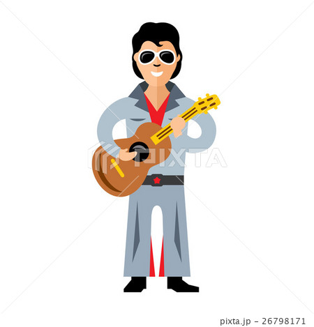 Vector Musician parody artist with a guitar. Vector Musician parody artist with a guitar. 26798171