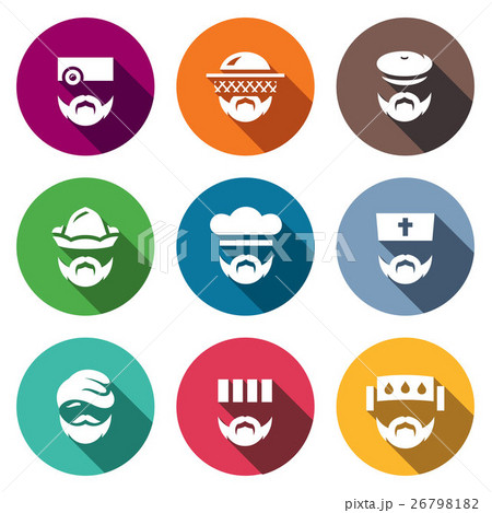Vector Set of Profession People Icons.  26798182