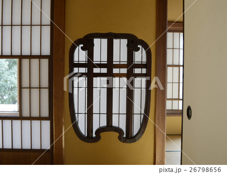 木瓜窓　古民家　家屋　大正時代　歴史　時代　和室　窓　日本　和　障子　 26798656