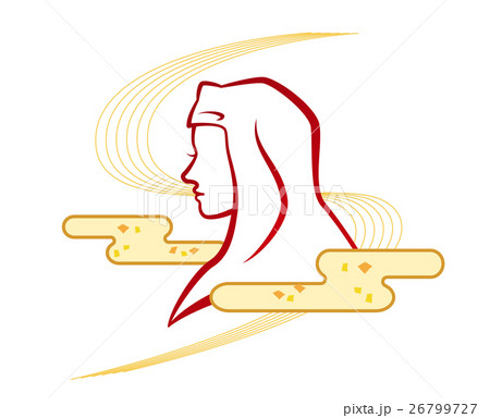 井伊直虎尼姿　横顔シルエット 26799727