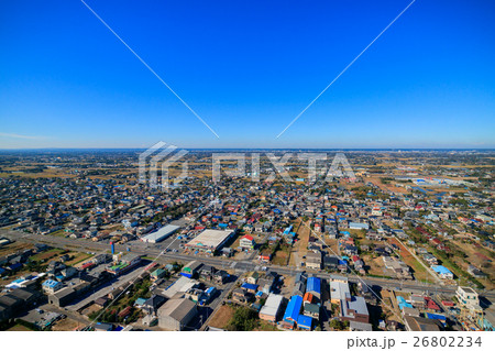 山武郡九十九里町　片貝海水浴場付近を空撮 26802234