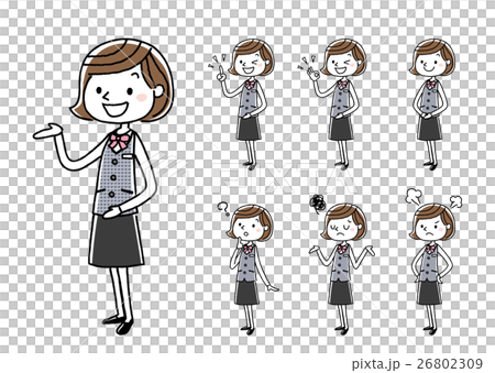 Business woman: set, variation Business woman: set, variation 26802309