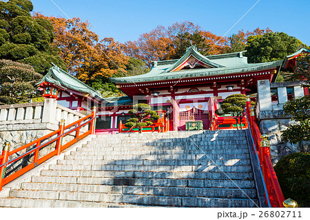 足利織姫神社 本殿 栃木県足利市 16年12月現在の写真素材