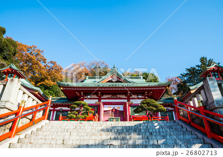 足利織姫神社 本殿 栃木県足利市 16年12月現在の写真素材