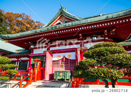 足利織姫神社 本殿 栃木県足利市 16年12月現在の写真素材