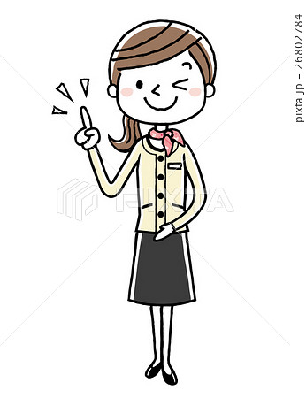 ビジネスウーマン:チェック、人差し指、ポイント ビジネスウーマン:チェック、人差し指、ポイント 26802784