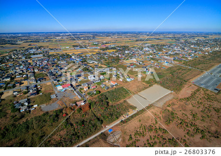 山武郡九十九里町　作田海水浴場付近を空撮 26803376