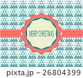 Christmas Greeting Card Retro Color 26804399