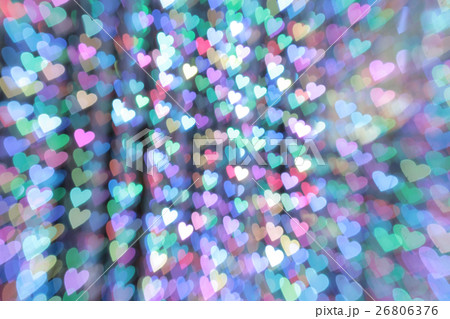 Blurred lights in the form og hearts. 26806376