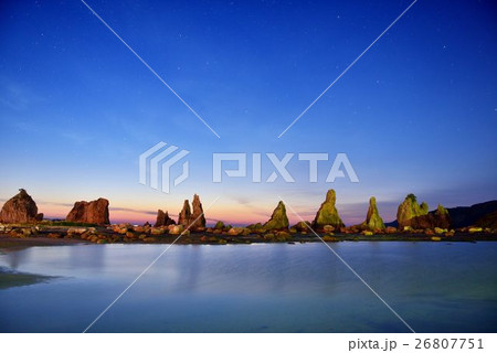 橋杭岩の夜明け 橋杭岩の夜明け 26807751