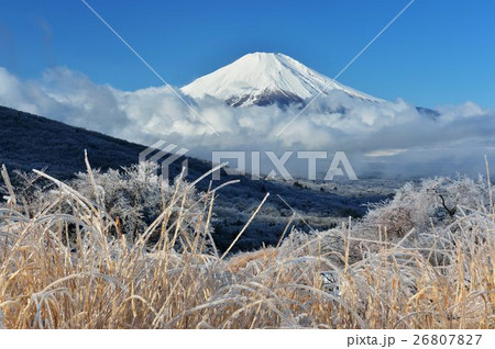 雨氷と富士 26807827